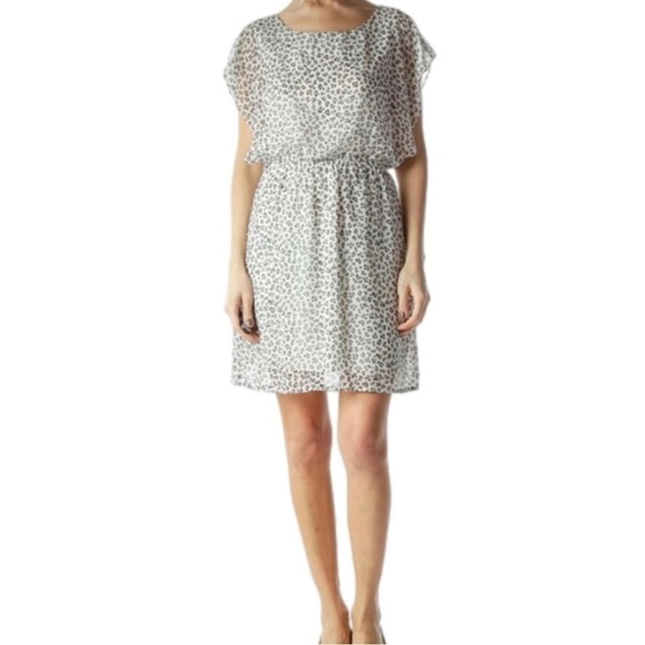 Needle & Thread animal print dress size S gray - Picture 1 of 8